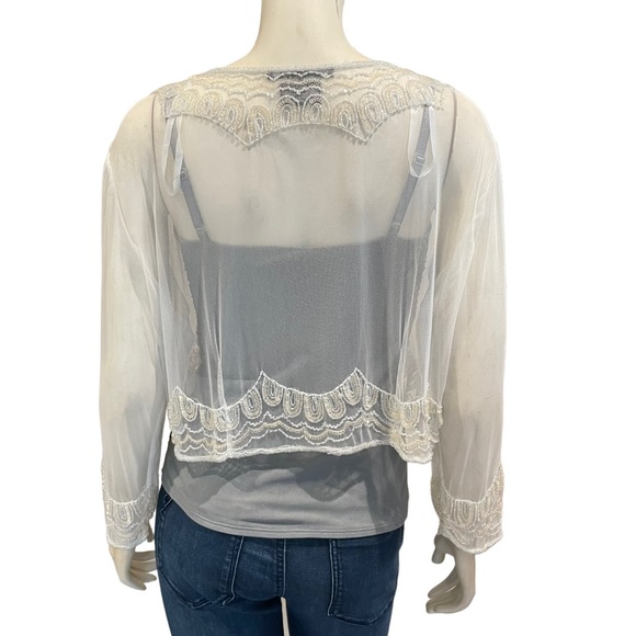 Vintage Beaded and Sequined Bolero Jacket - Picture 7 of 10